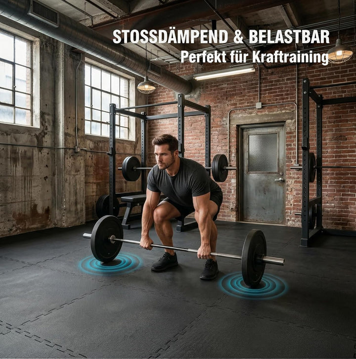 BodenMax Bodenschutzmatte Sportmatte Puzzlematte Fitnessmatte rutschfest Bodenschutz Pool Unterlegma