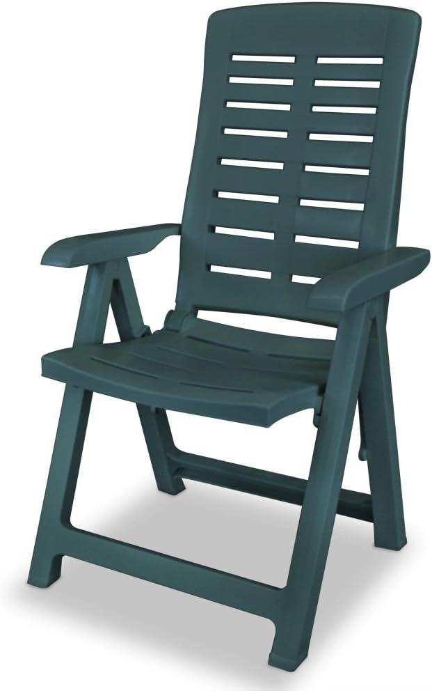 Festnight 4 STK. Verstellbare Gartenstühle Kunststoff Gartenstuhl Liegestuhl Klappbar Stühle 60 x 61