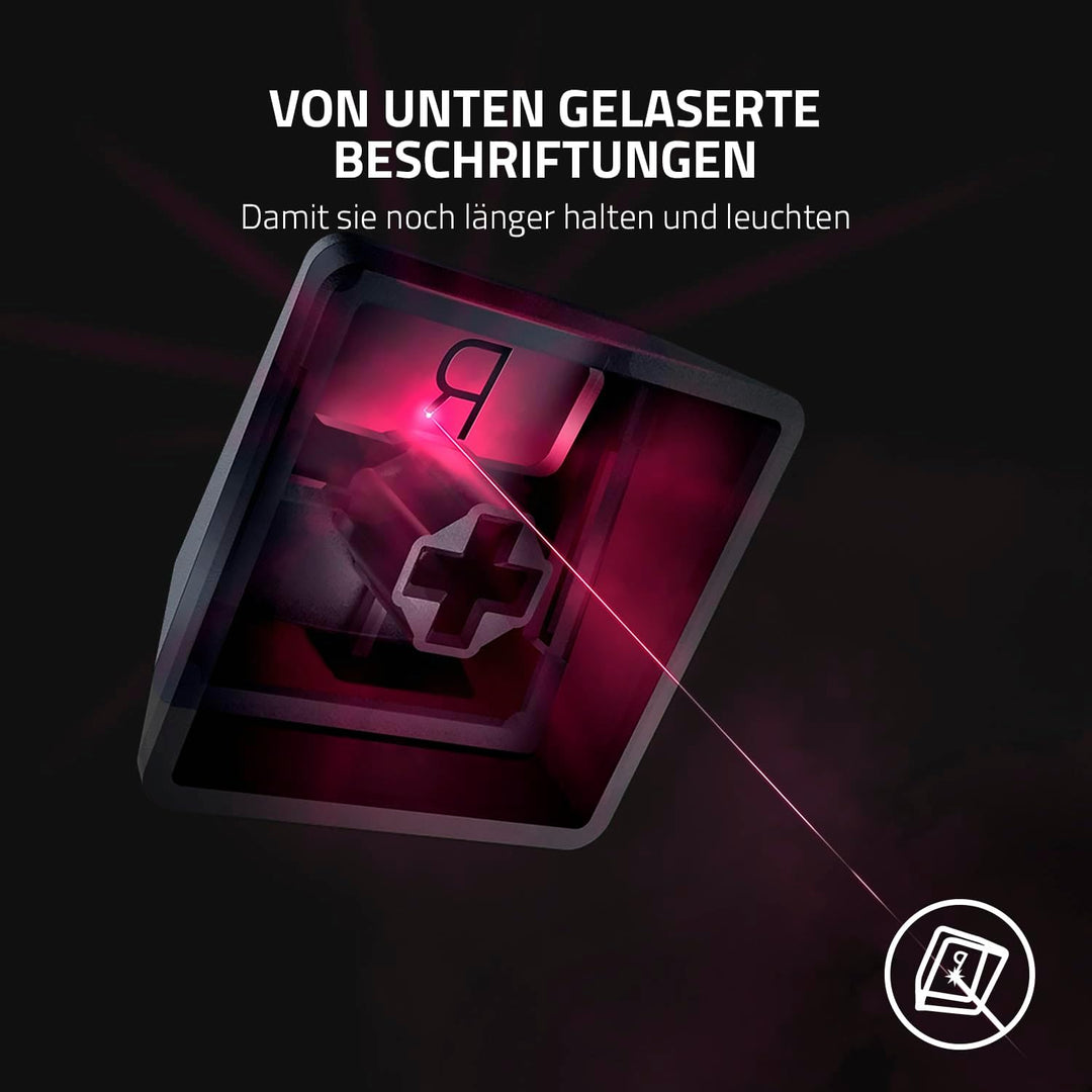 Razer Phantom Tastenkappen-Upgrade-Set - Fast unsichtbares Pudding-Design für durchscheinende RGB-Be