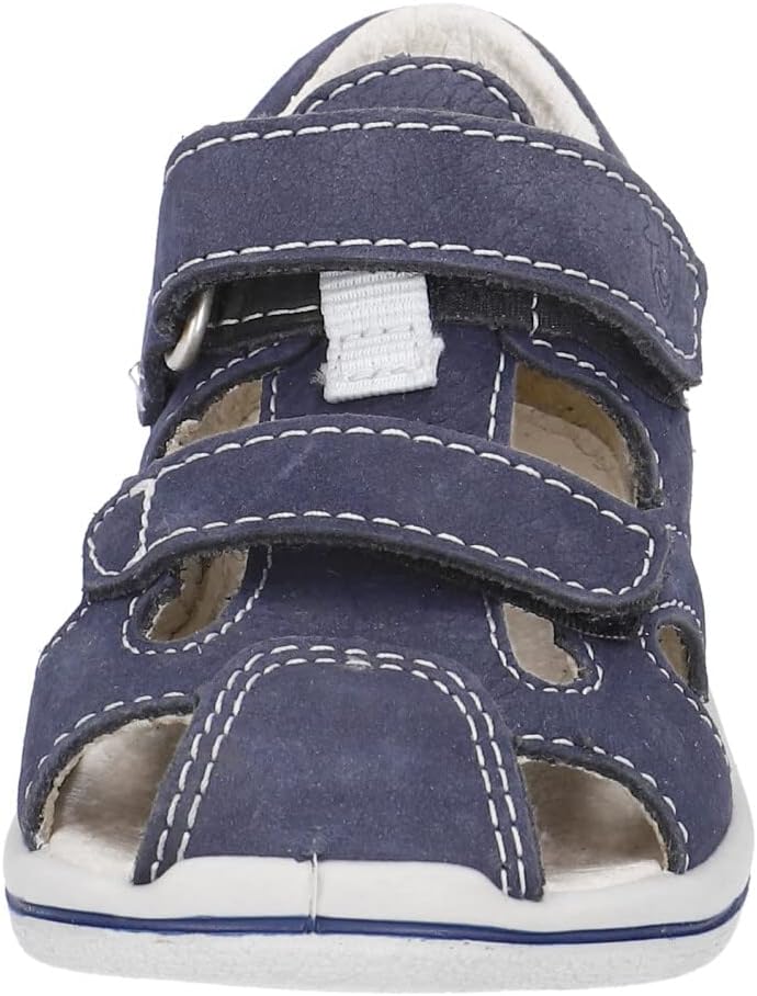 PEPINO Ricosta Mädchen und Jungen Kletthalbschuhe KASPI,Halbschuhe,WMS:Mittel 24 EU Blau 170, 24 EU