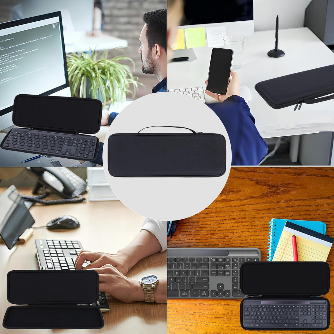 Lebakort Hart Reise Schutz Hülle Etui Tasche für Logitech Signature Slim Solar+ K980 Tastatur