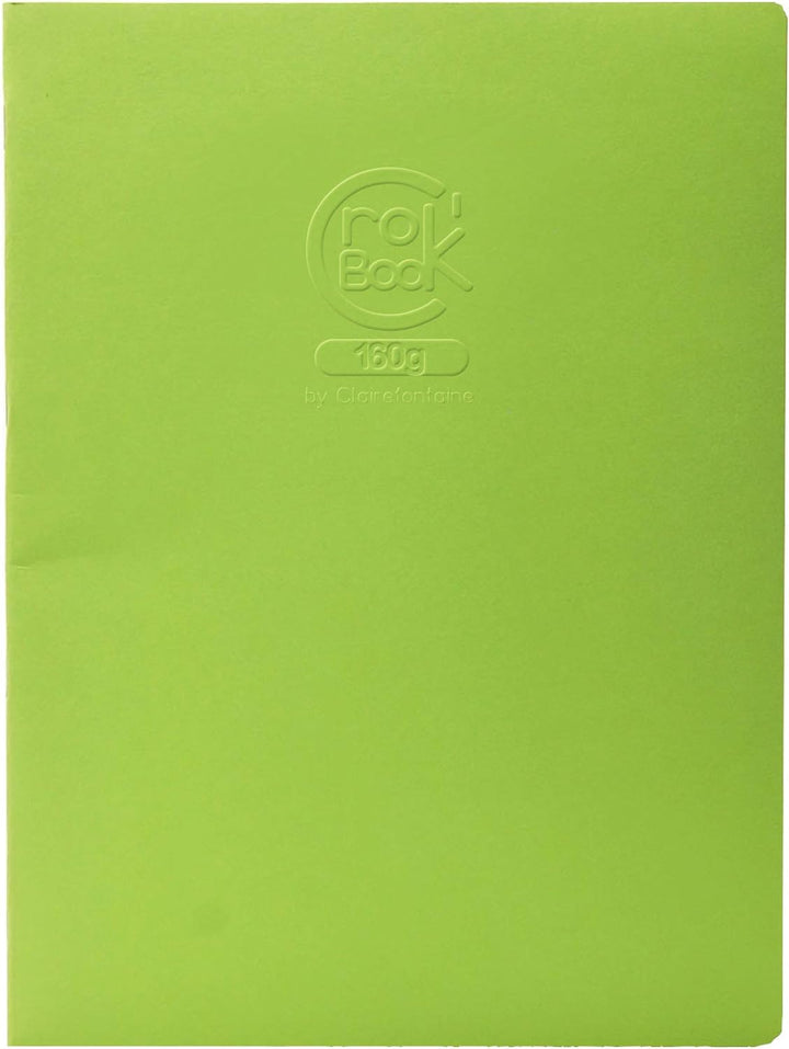 Clairefontaine 60338C - Packung mit 10 Skizzenheften Crok'Book 17x22cm Hochformat 20 Blatt weisses Z