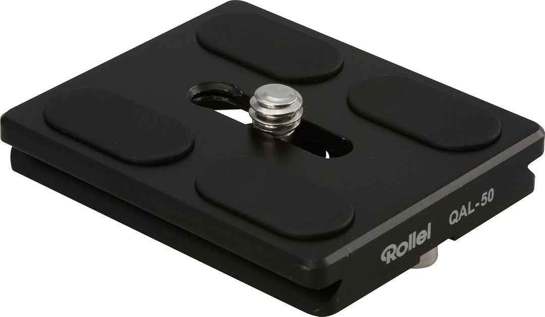 Rollei Carbon Stativ CT-5C, Black &amp; QAL-50 - professionelle Kamera-Schnellwechselplatte/Schnellversc