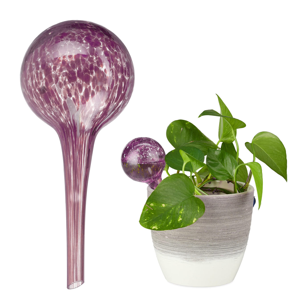 Relaxdays 20 x Bewässerungskugel, dosierte Pflanzen Bewässerung Blumen, Giesshilfe Büro, drinnen & d