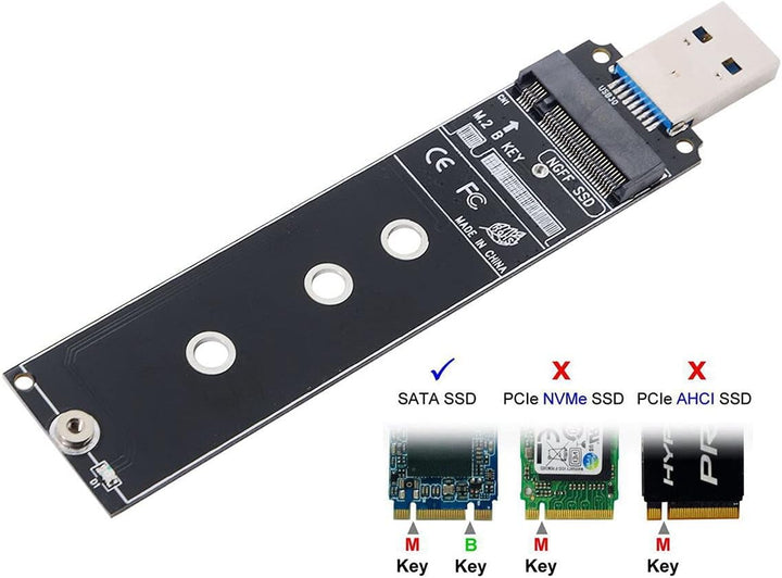 NFHK B/M-Key NGFF M2 SSD to USB 3.0 External PCBA Conveter Adapter Card Flash Disk Type USB3.0 to NV