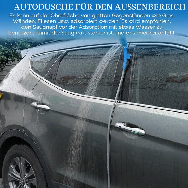 PORFOYO Tragbare Campingdusche,12V Campingdusche Mit Pumpe,Camping Dusche Outdoor Mit Handbrause Und