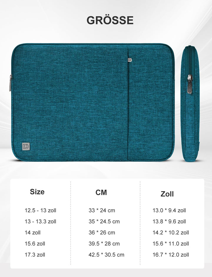 DOMISO 17 Zoll Wasserdicht Laptop Sleeve Case Notebook Hülle Schutzhülle Tasche Laptoptasche Schutza