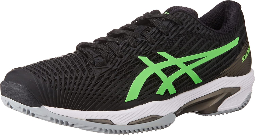 ASICS Solution Speed FF 2 Clay Tennisschuh für Schnelle Plätze für Männer Schwarz Hellblau 39 EU Sch