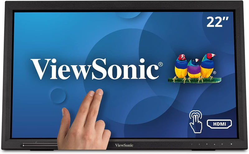 Viewsonic TD2223 54,6 cm (22 Zoll) Touch Monitor (Full-HD, HDMI, USB, 10 Punkt Multitouch, integrier