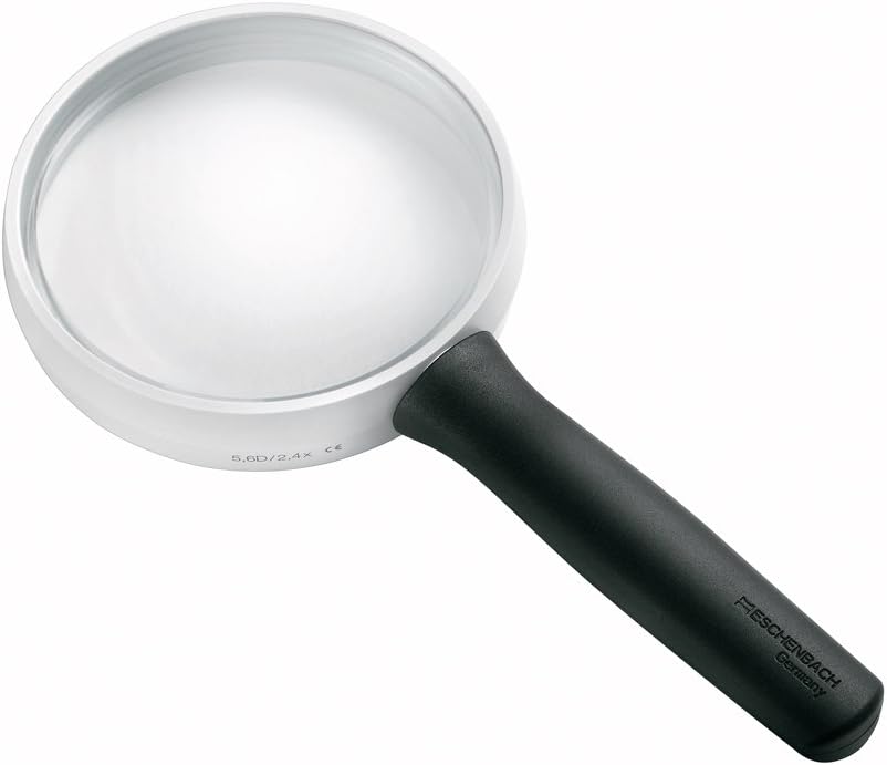 Eschenbach 266885 Handlupe Vergroesserungsfaktor: 2.4 x Linsengroesse: (Ø) 85mm Schwarz