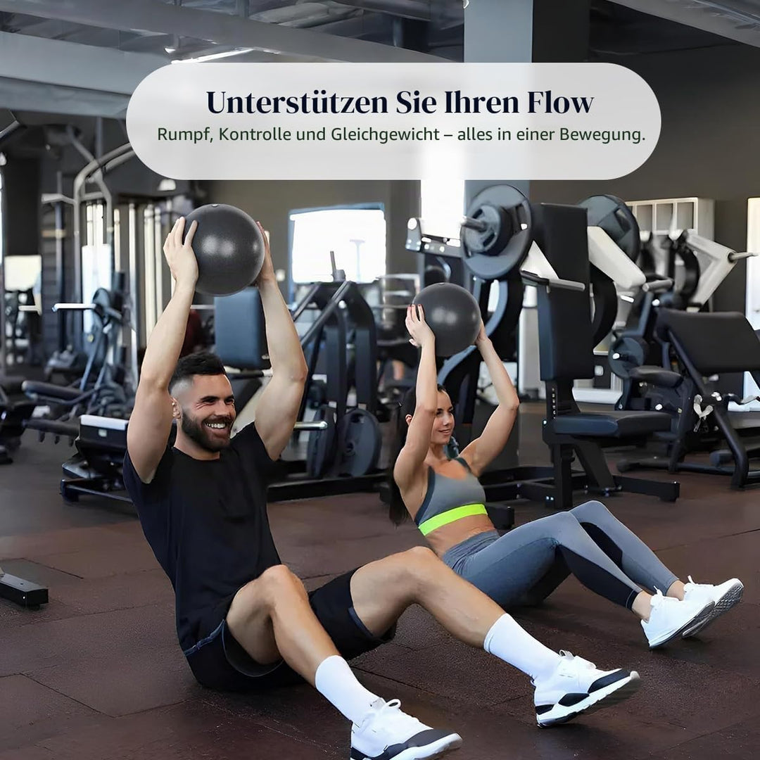 Pilates Set – Pilates Ring, Gymnastikball, 3 Theraband Loop Fitnessbänder, Gymnastikband – Muskelauf