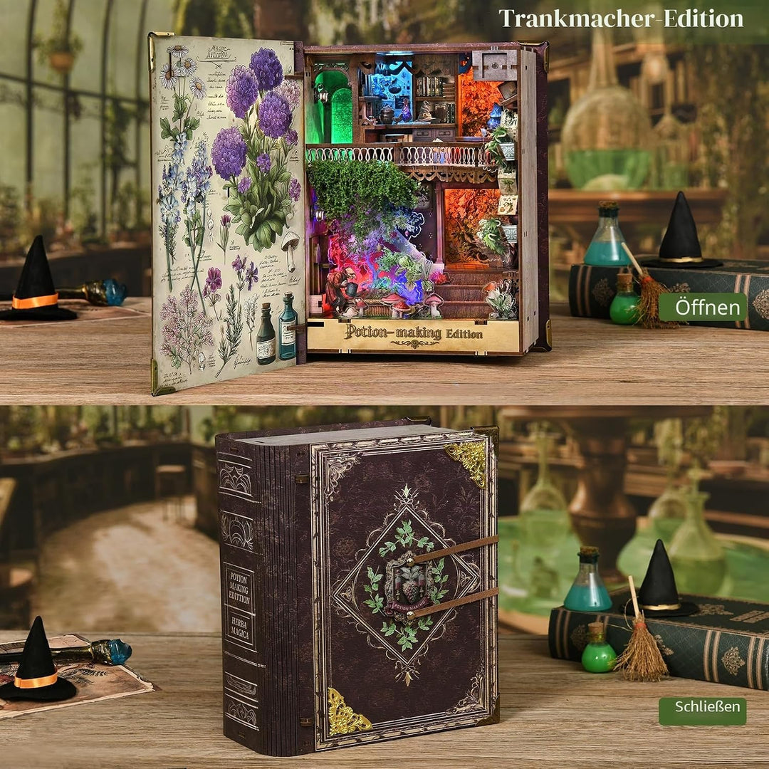 MiniCity DIY Book Nook Kit, Miniatur Puppenhäuser Haus Kit, Bookshelf Decor, Bücherecke, Booknook Hä