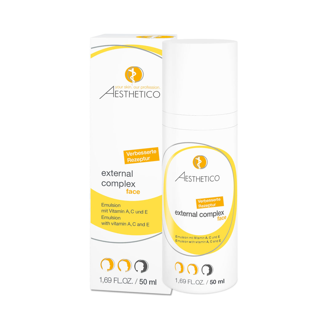AESTHETICO external complex - Anti-Aging-Emulsion für reife Haut, pflegt mit Vitaminkomplex und biet