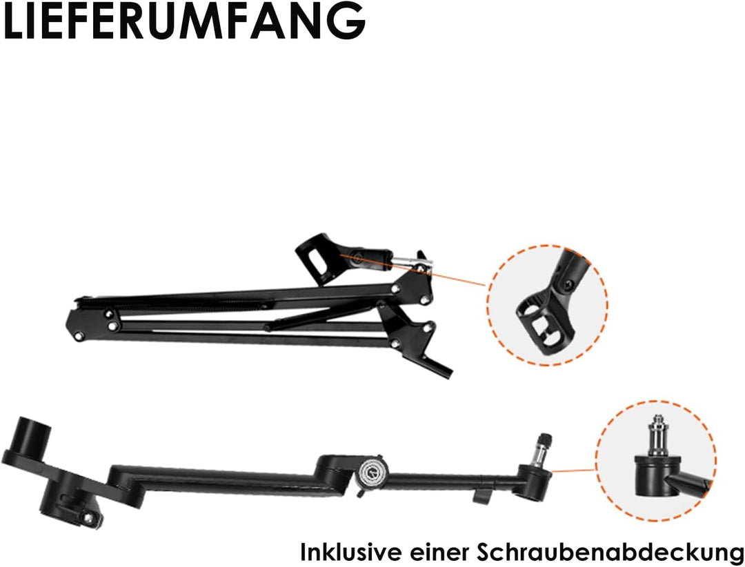 TARION Titanrig Arm Module Y: Kamera Tischstativ Overhead Stativ Tischhalterung Klemmstativ Flexibel