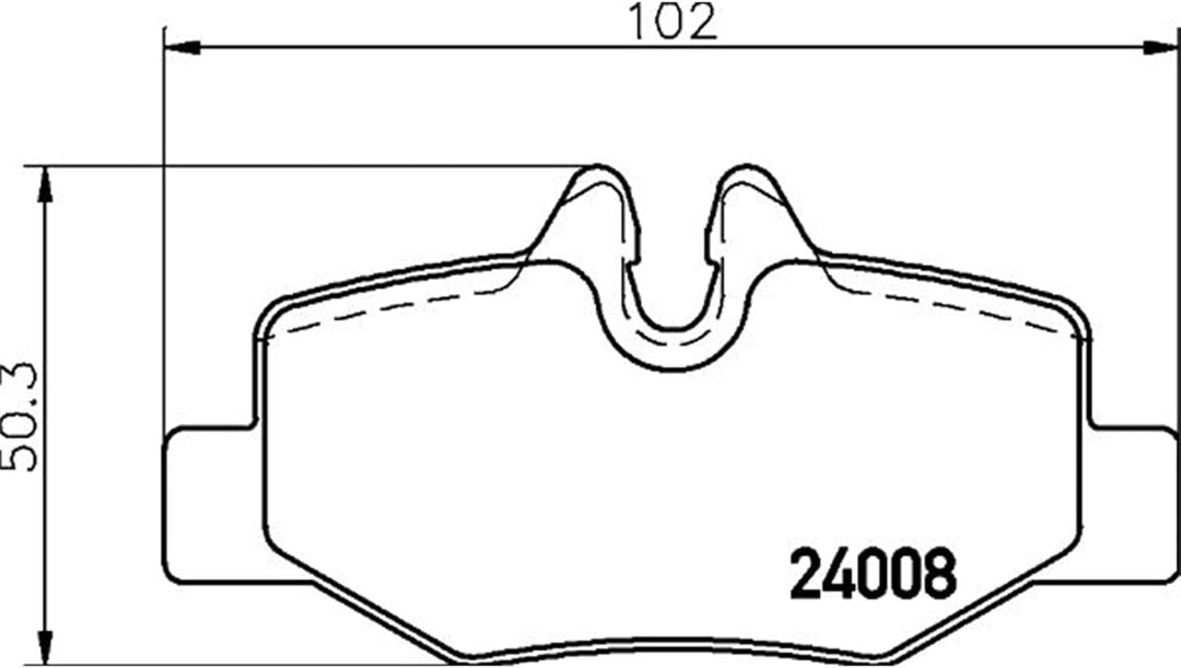 HELLA PAGID 8DB 355 010-661 Bremsbelagsatz - T1383 - Dicke/Stärke: 17.7mm - Bremssystem: Bosch - ink