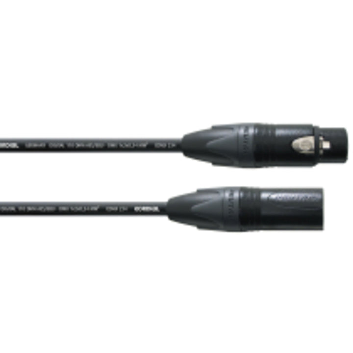 CORDIAL - Kabel DMX 3 Punkte 1 m Schwarz 1 M, Schwarz 1 M