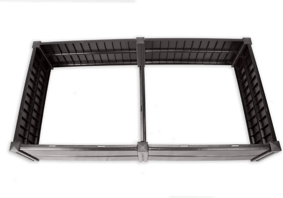 NEUSTANLO | Hochbeet Beetlo L | 158 ×82×31 cm | 336L | aus wetterfestem Kunststoff | pflegeleichtes