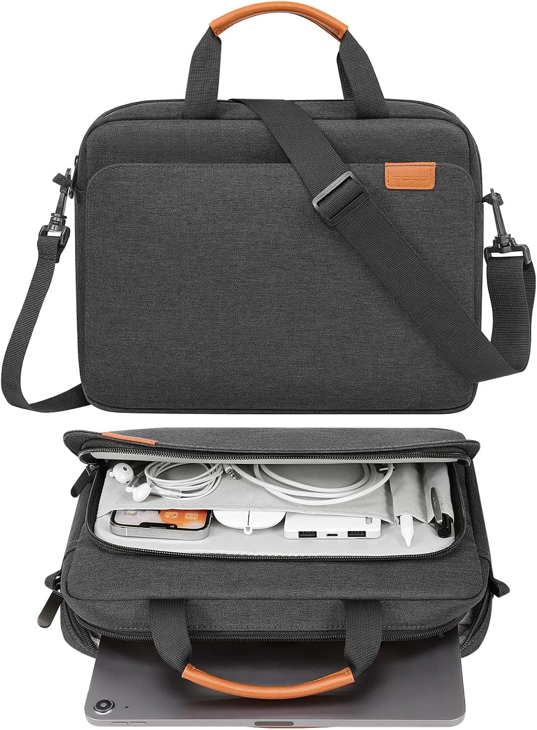 MoKo 12.9 inch Tablet Tasche Hülle, Tragetasche Umhängetasche aus Polyester, Schutztasche mit Schult