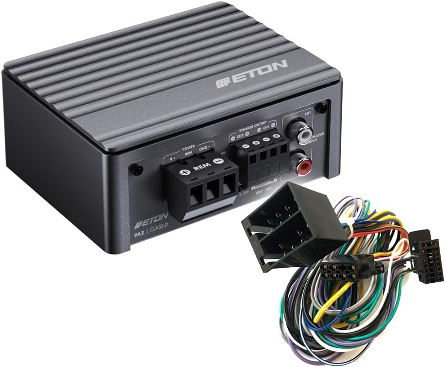 ETON MICRO 2-Kanal Auto/KFZ Kompakt Plug & Play Upgrade Verstärker/Endstufe kompatibel mit VW Volksw