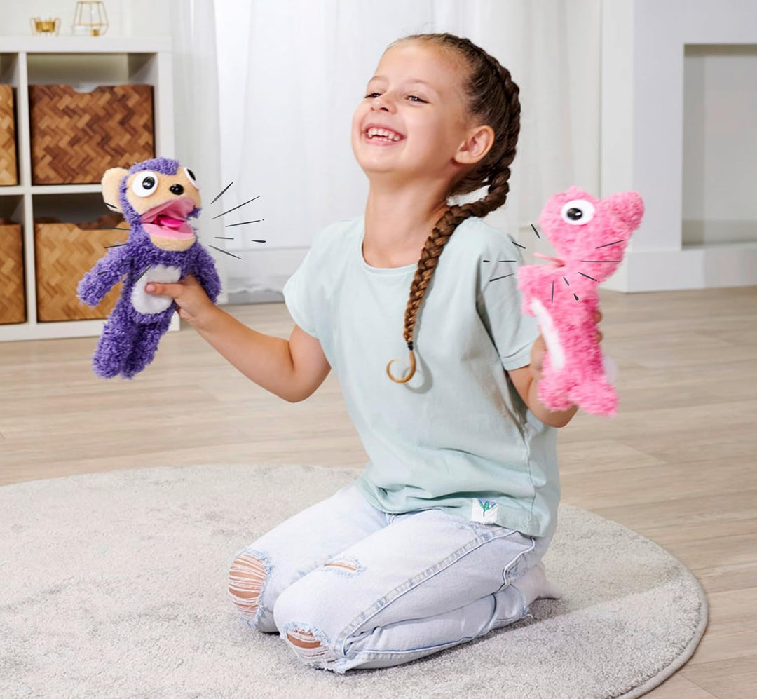 Simba 105953331 ScreamerZ Bär „Babbling Bear“ mit Sound - witziges Kuscheltier mit Schrei-Geräuschen