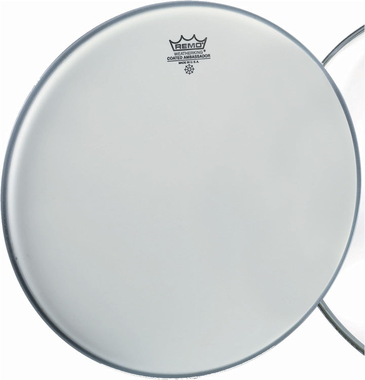 Remo Schlagzeugfell Ambassador weiss aufgeraut 18" BA-0118-00 18" Ambassador beschichtet, 18" Ambass