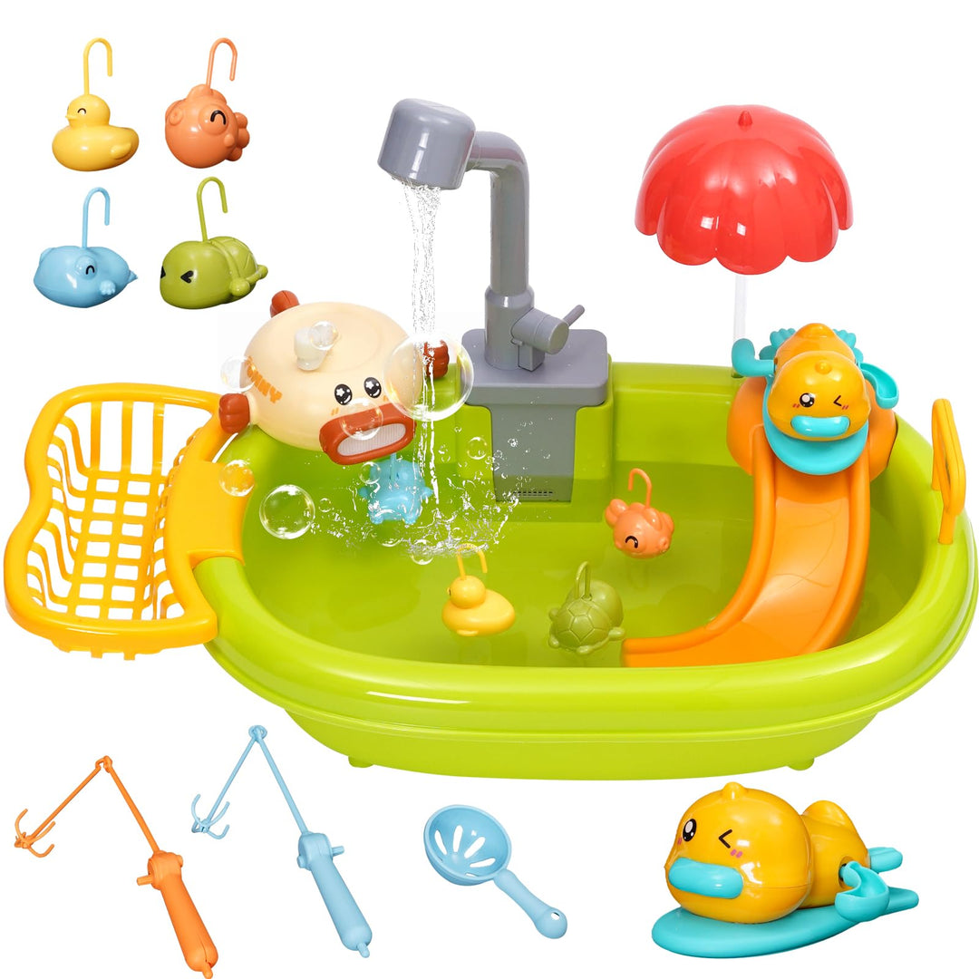 Spülbecken Spielzeug Kinder Spielspüle,kinderwaschbecken Küchenspüle Spielzeug Set Mit Angelspiel Sc