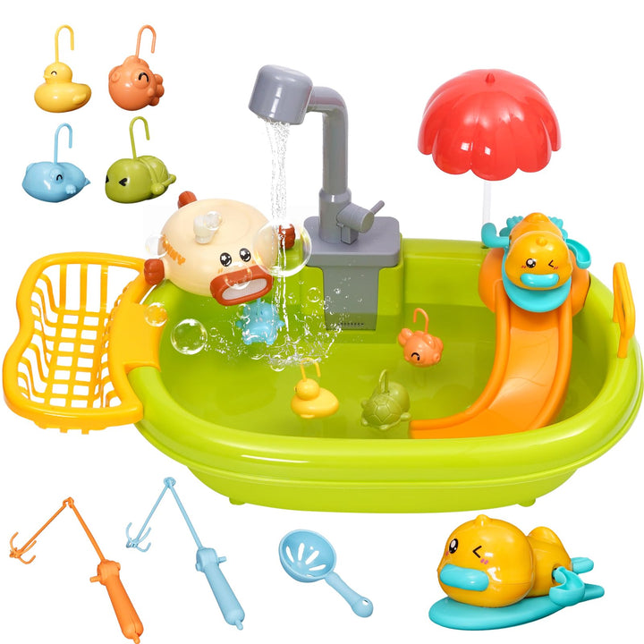 Spülbecken Spielzeug Kinder Spielspüle,kinderwaschbecken Küchenspüle Spielzeug Set Mit Angelspiel Sc