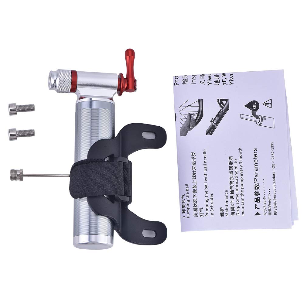 Fahrrad Pumpe CO2 Inflator, Tragbare Mini Leichte Aluminiumlegierung Mountainbike Rennrad Reifenschl