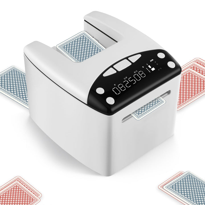 Elektrischer Automatischer Kartengeber mit 360° Drehfunktion, 4000mAh Akku, bis 8 Spieler betrugssic