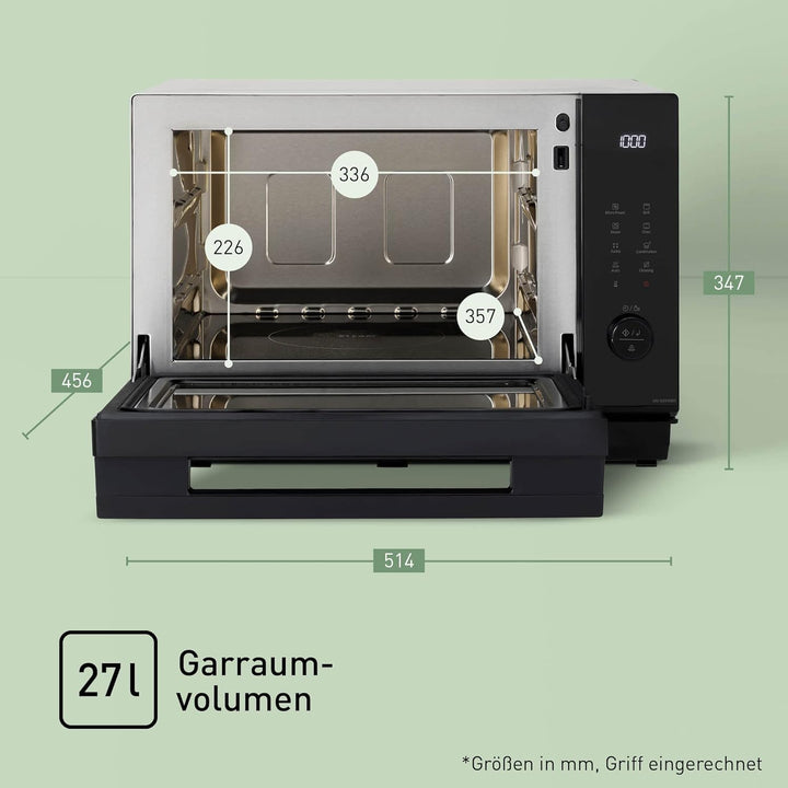 Panasonic NN-DS59 4-in-1 Kombi Dampfbackofen (Mikrowelle, Dampf, Ober-/Unterhitze und Grill, 27 Lite