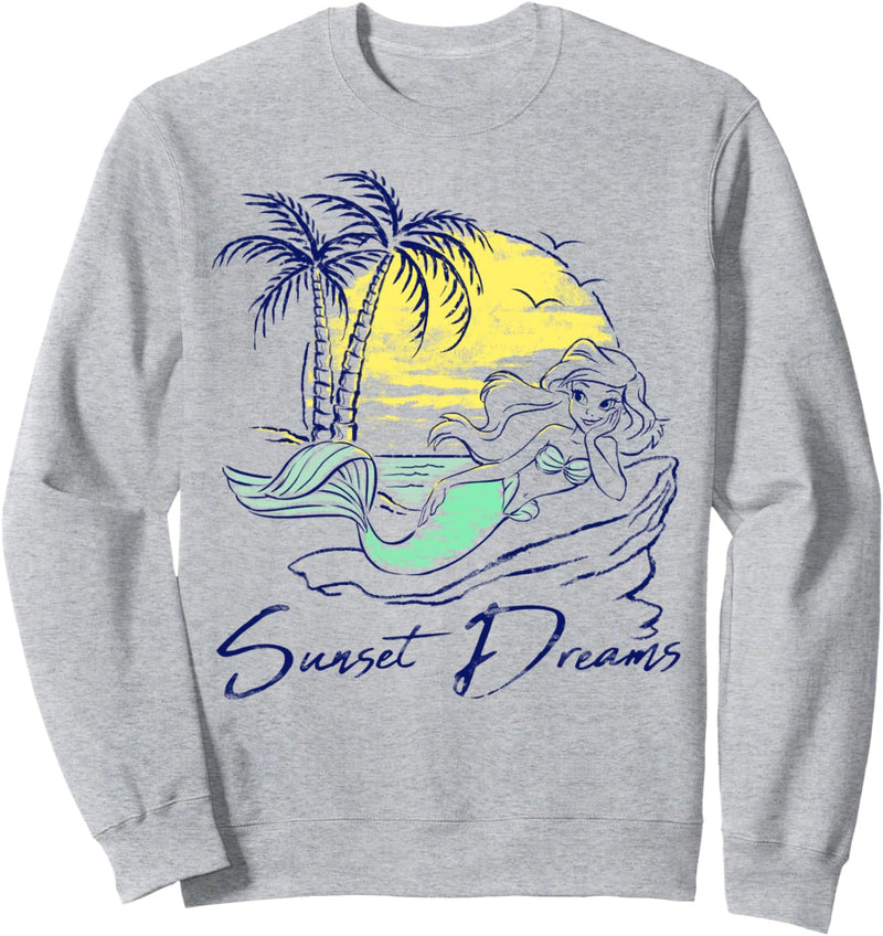 Disney The Little Mermaid Ariel Sunset Dreams Outline Sweatshirt