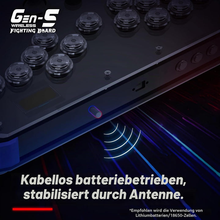 Brook Gaming Gen5W Fighting Board – Kabellose kompatible Controller-Platine für P5, PC & Steam Deck