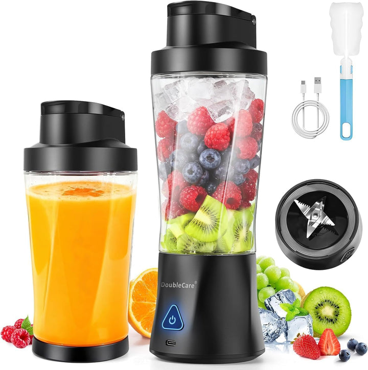 Mixer Smoothie Maker 700ml, Wiederaufladbarer, 6000 mAh Portable Blender, 3D 6 Klingendesign und IP6