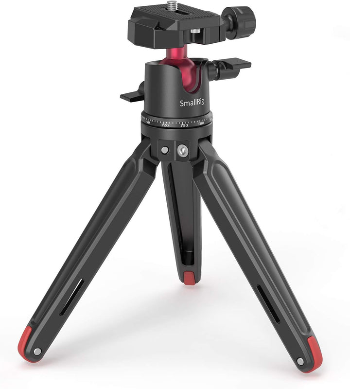 SMALLRIG Kamerastativ Leichtes Mini-Reisestativ aus Aluminium mit 1/4 Schraubbefestigung stativ für