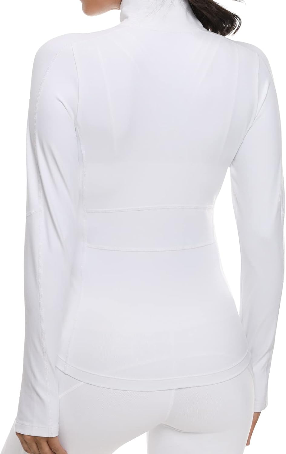 VUTRU Damen Laufjacke Hoher Kragen Leicht Sportjacke Langarm Yoga Shirt Fitness Jacke Atmungsaktive