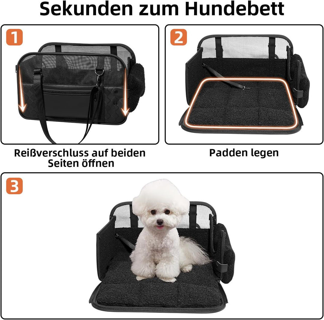 hundesitz Auto kleine Hunde Katzen Transporttasche für Der Gang zum Tierarzt Auto Fugzeuge, Tragetas