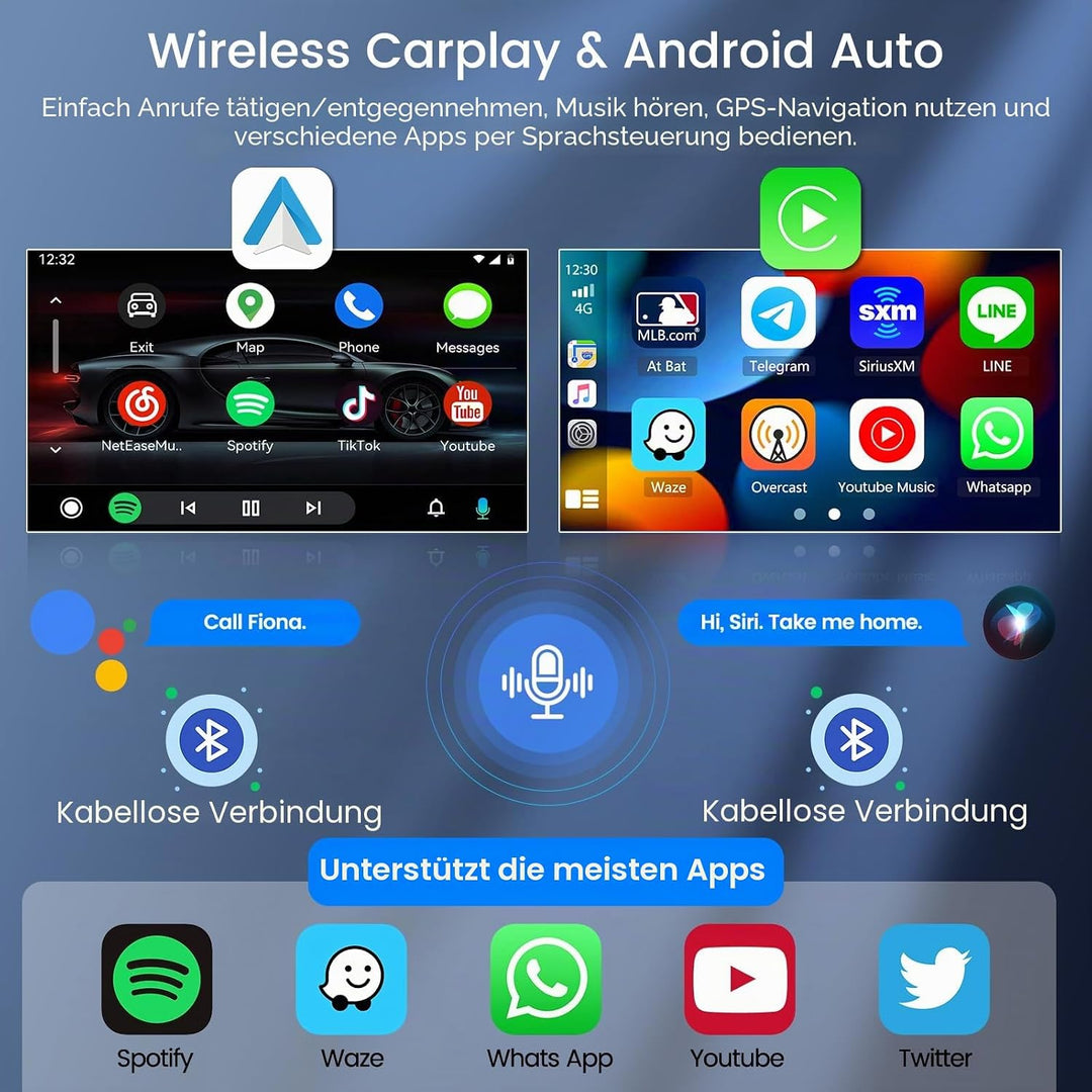 Hikity 2+64G 9" Android Autoradio für Renault Megane 3 2009-2014 | Wireless Carplay Autoradio 2 DIN