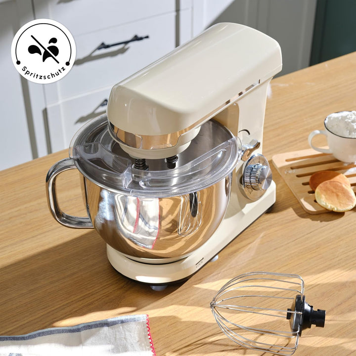 Karaca Blendburst Stand Mixer, Iconic Beige – Leistungsstarkes Küchengerät mit 1400W Leistung und 5,