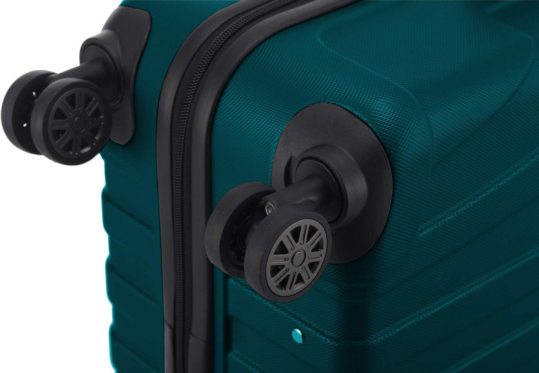 Suitline 3er Koffer-Set Trolley-Set Rollkoffer Hartschalen-Koffer Reisekoffer, TSA, (55 cm, 66 cm, 7