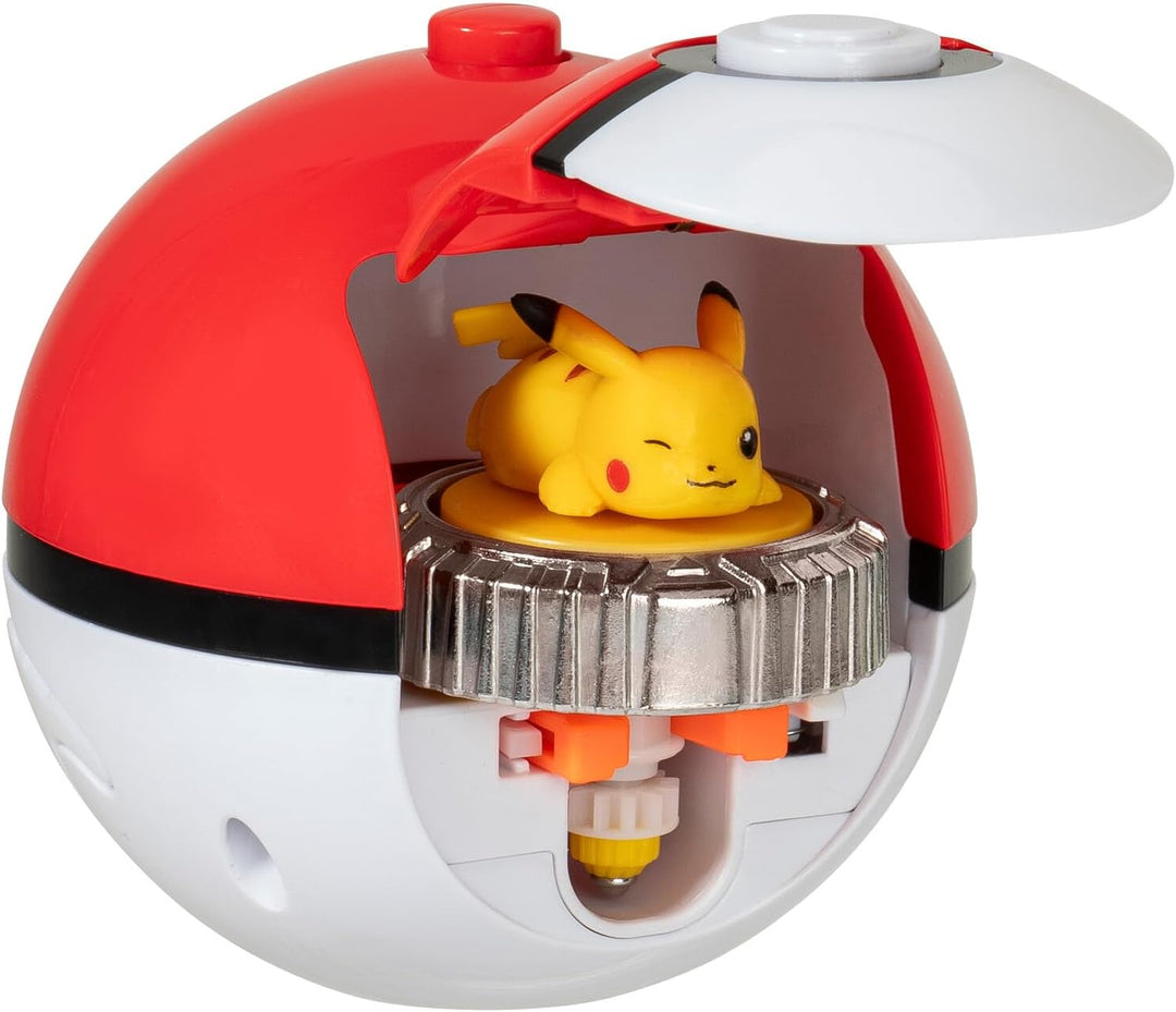 Pokémon PKW4403 - Battle Spinner - Arena mit Mew und Pikachu, offizielles Pokémon Spielset