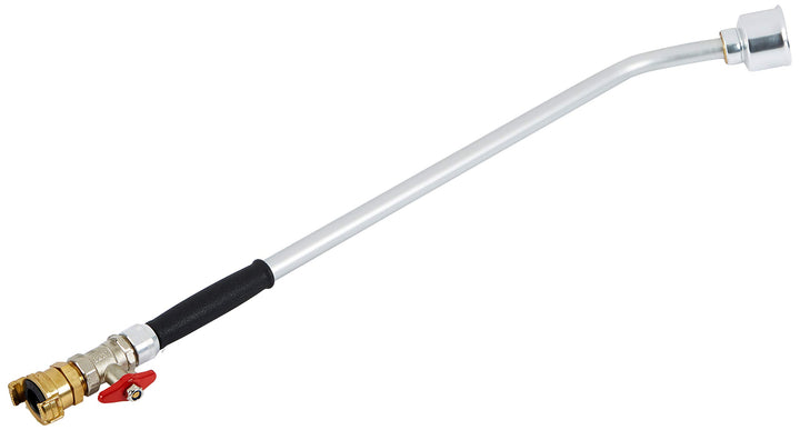 Geka 5596KMSB2000 Giessgerät Soft rain 35 Grad LM 60 cm mit Gewindestück und Kugelventil, Silber/sch