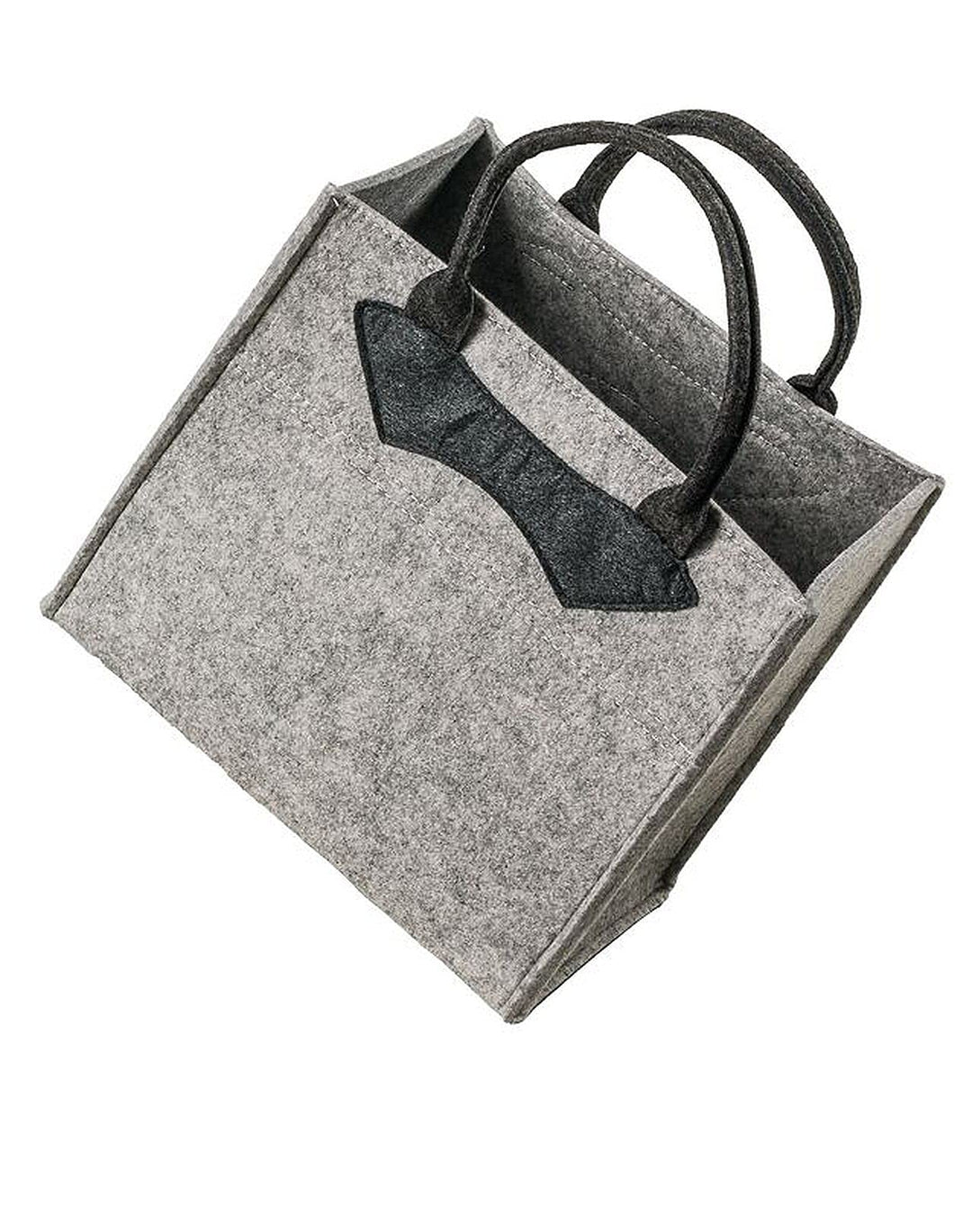LaFiore24 Filztasche hochw. Einkaufstasche Filz Shopper Damen Handtasche Gross ca.36 x 24 x 31cm gra