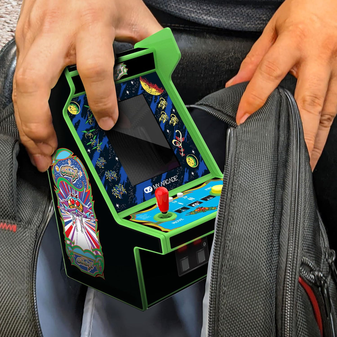 Micro Player PRO Galaga & Galaxian Retrogaming-Spiel 7 cm hochauflösender Bildschirm