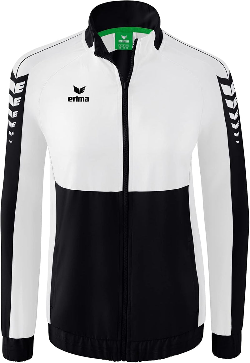 Erima Damen Six Wings Präsentationsjacke 40 Schwarz/Weiss, 40 Schwarz/Weiss