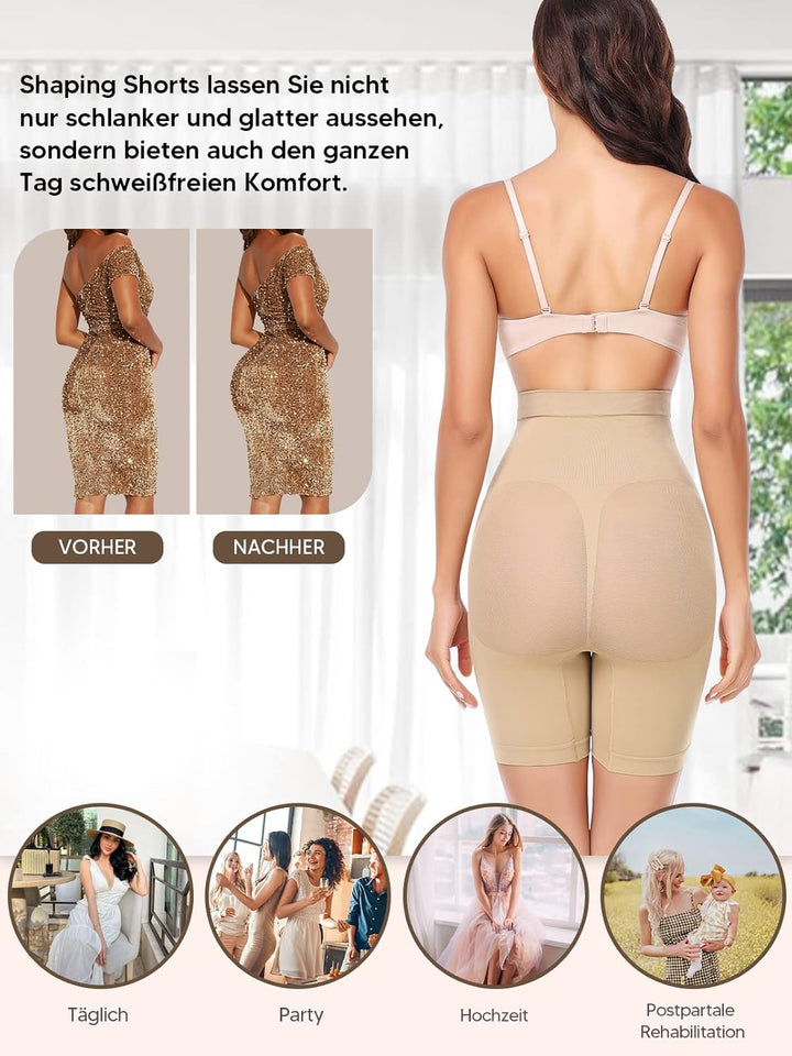 SLIMBELLE Miederpants Bauch Weg Damen Figurenformend Miederpants Tummy Control Shapewear Unterhose M