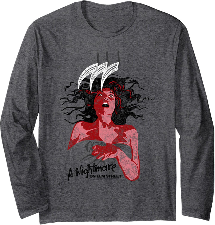 Nightmare on Elm Street European Poster Langarmshirt