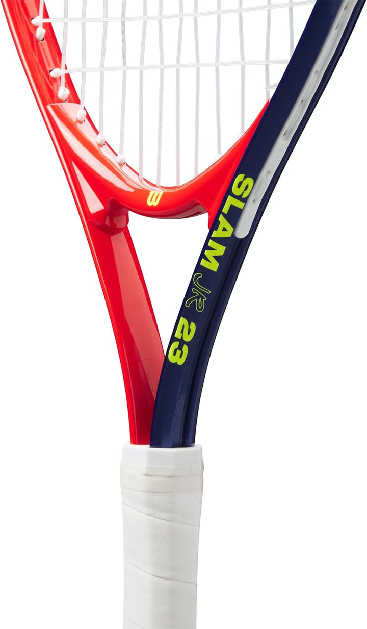 Wilson Slam Junior 23 Boys Tennis Racket Red/Yellow Strung 205g L 23", 23"
