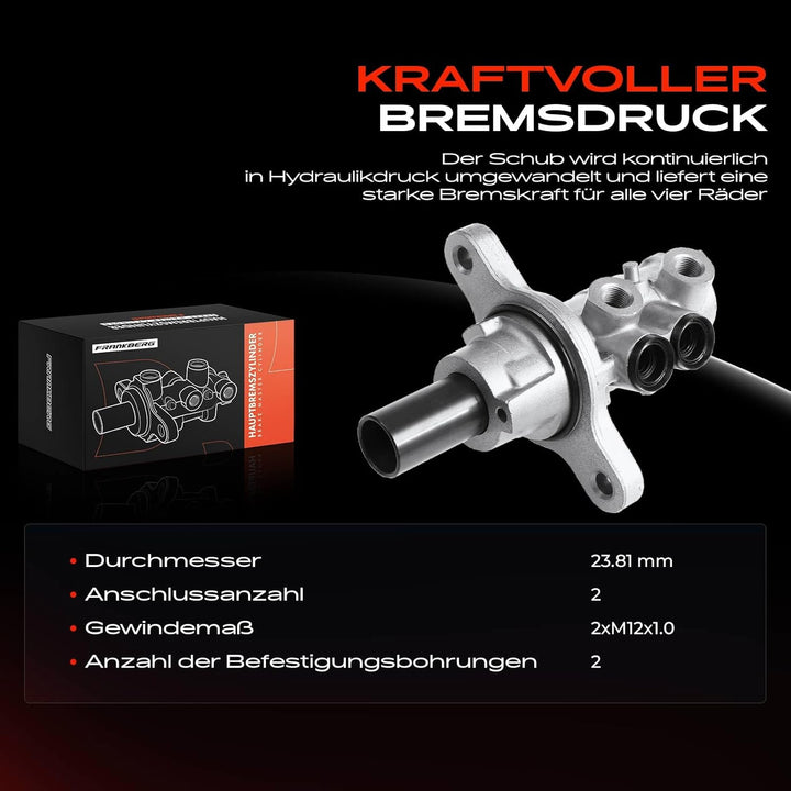 Frankberg Hauptbremszylinder Bremszylinder Kompatibel mit C4 Coupe 1.4L-2.0L 1992-2003 C4 I 1.4L-2.0