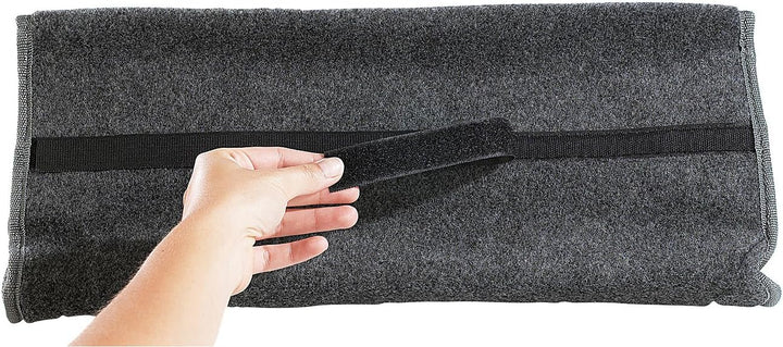 Lescars Auto Kofferraumtasche: 2er Pack Anti-Rutsch-Kofferraumtasche mit Klettbefestigung Large (Aut