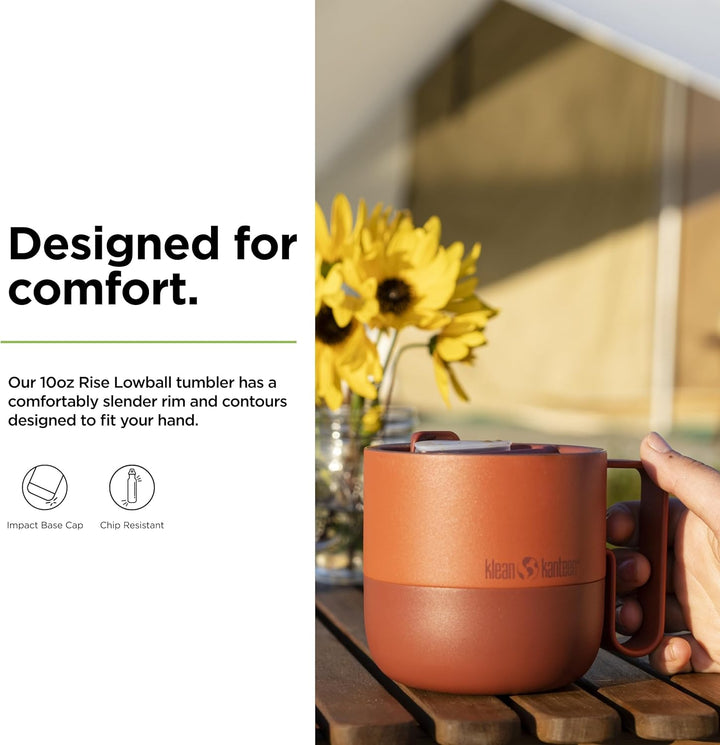 Klean Kanteen Rise Lowball Tumbler Flip Lid Isolierbecher 296ml in der Farbe autumn glaze, 1010168